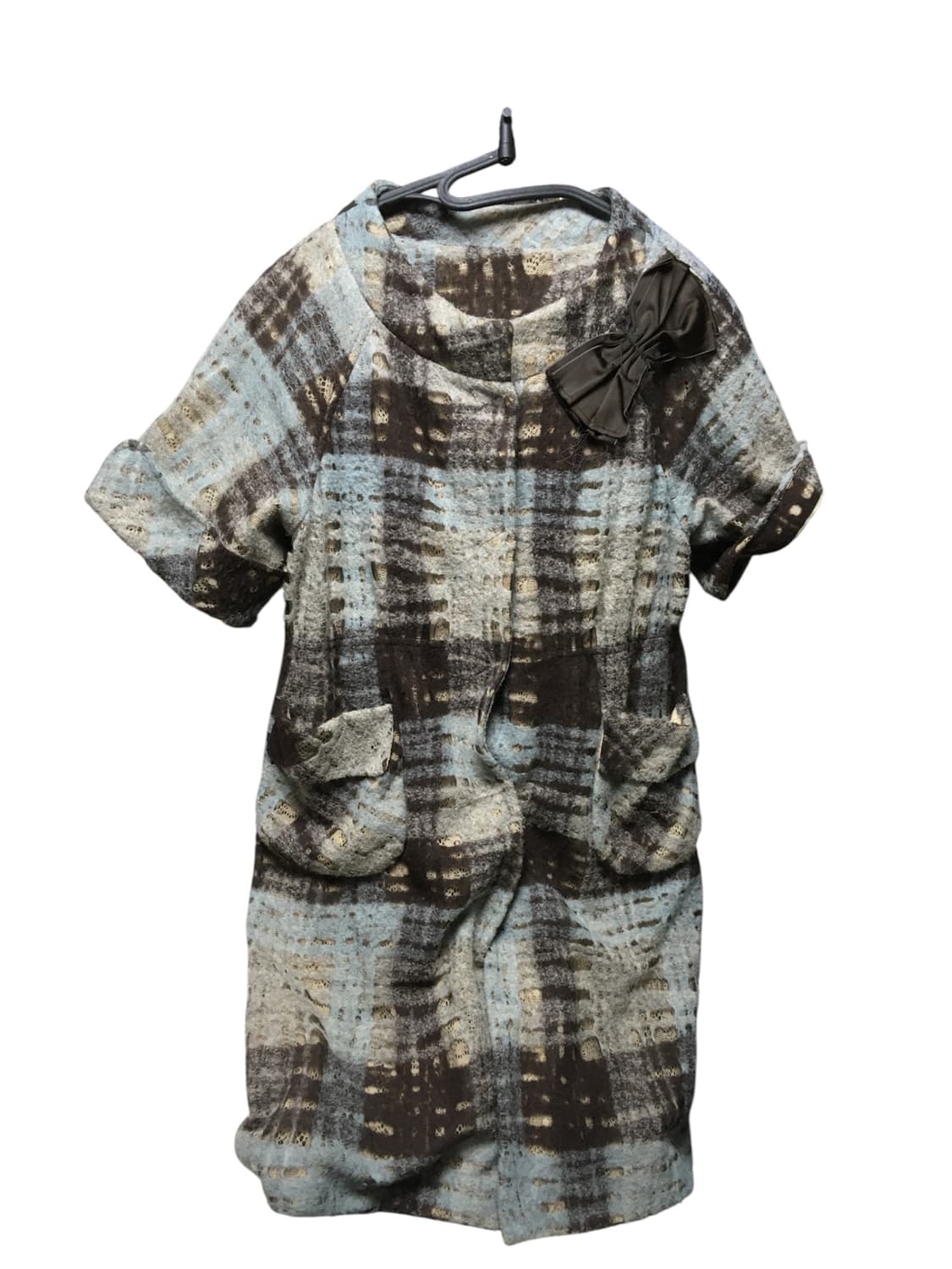 vintage ribbon check dress 상품이미지1