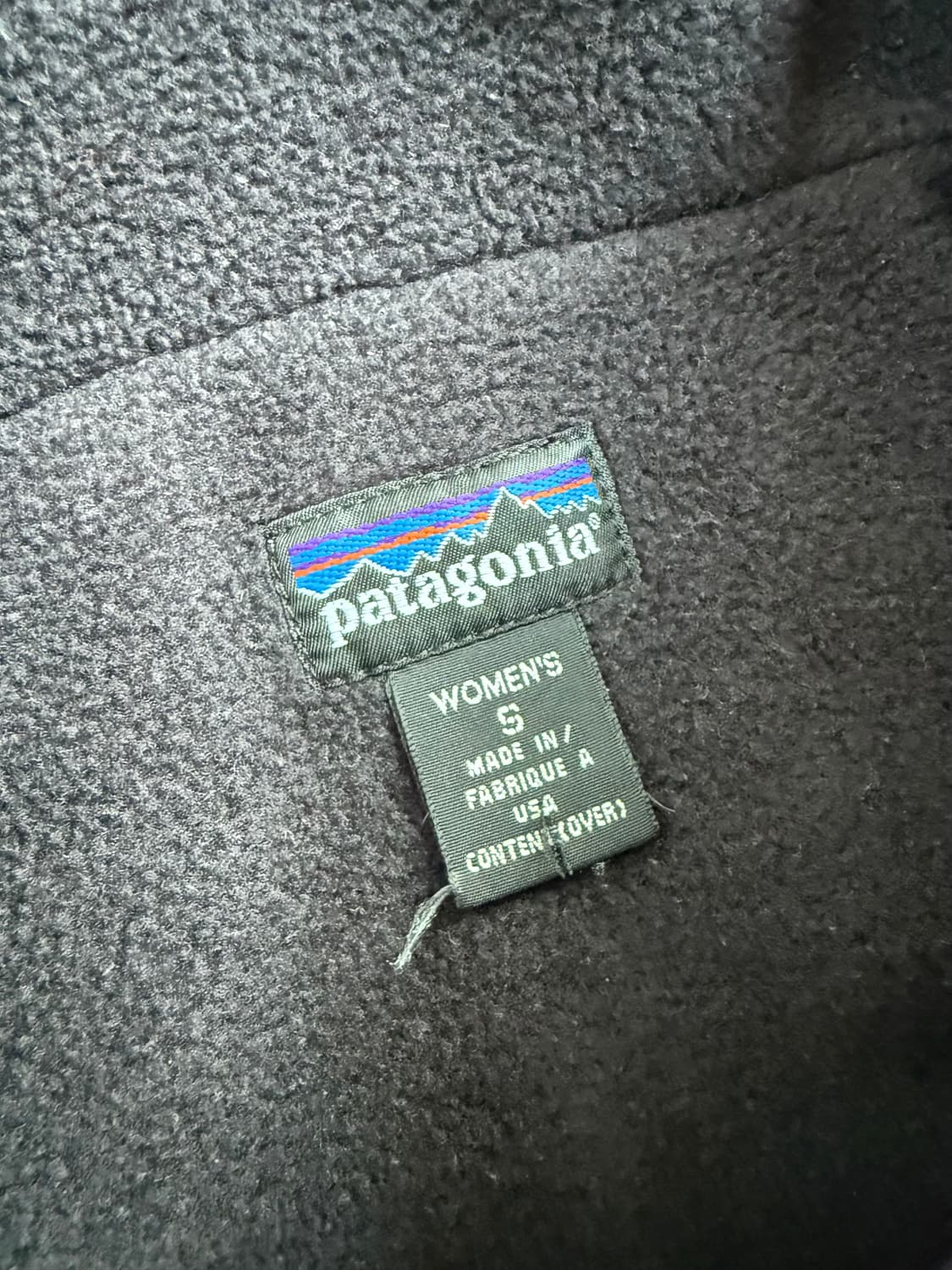 90s MADE IN USA 파타고니아 퍼플 플리스 봄버 라이닝 자켓 상품이미지4
