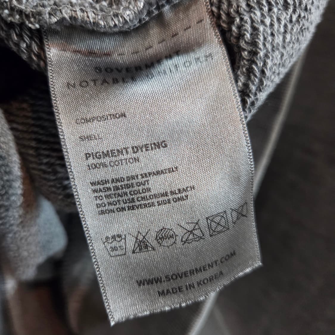 소버먼트 피그먼트맨투맨 상품이미지5