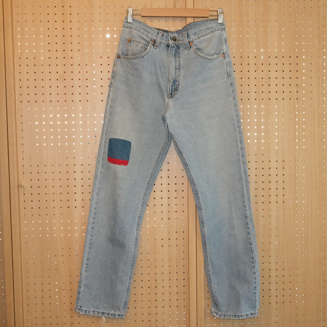 90s 리바이스 505 패치 워크 데님 팬츠 상품이미지1