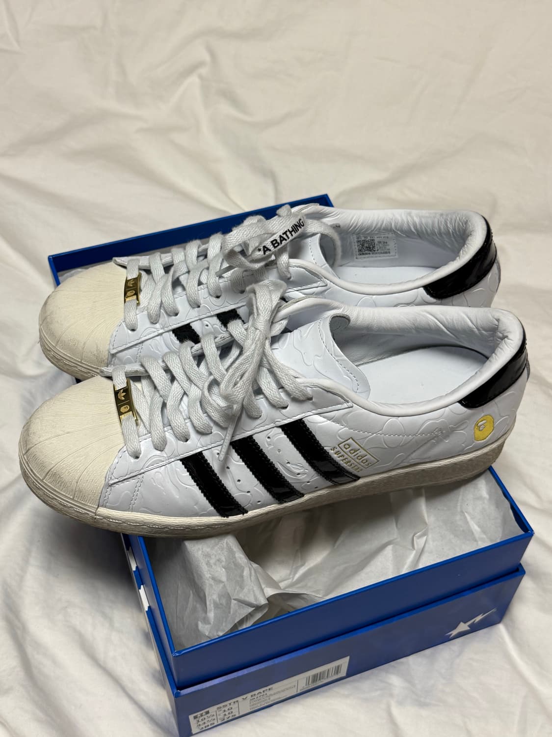 [285] 아디다스 x 베이프 슈퍼스타 (빈티지 클라우드 화이트) 상품이미지5