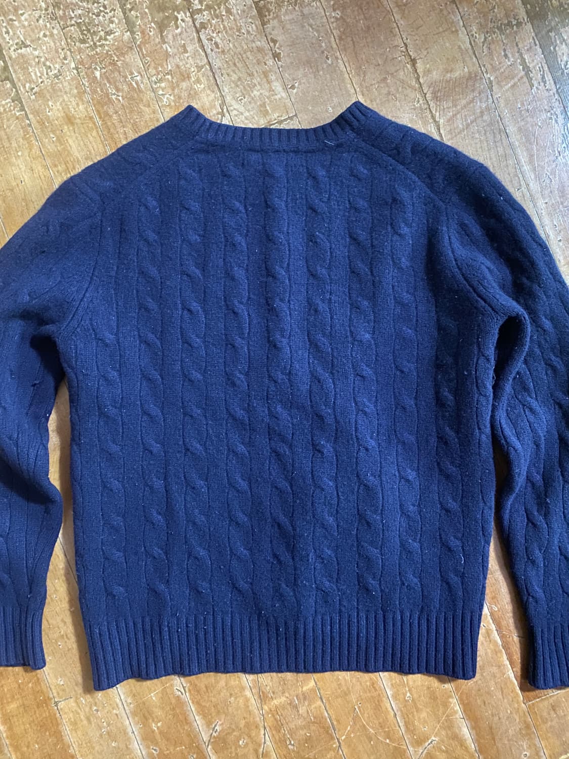 빈폴 네이비 케이블 울 니트 110 (105추천) 상품이미지4