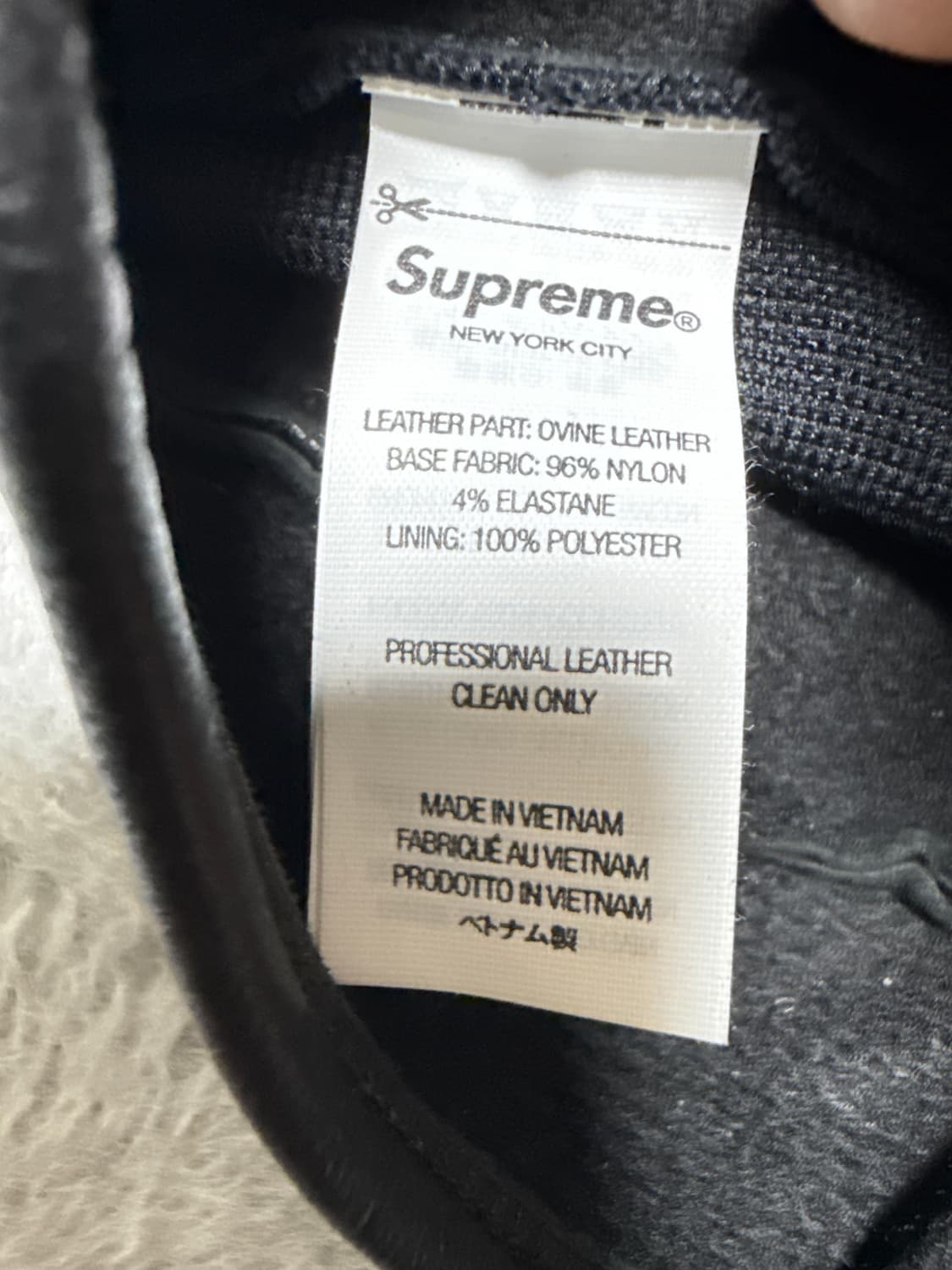 (레어) 슈프림 x 넘버 나인 25FW 양가죽 미들핑거 글러브 블랙 상품이미지5