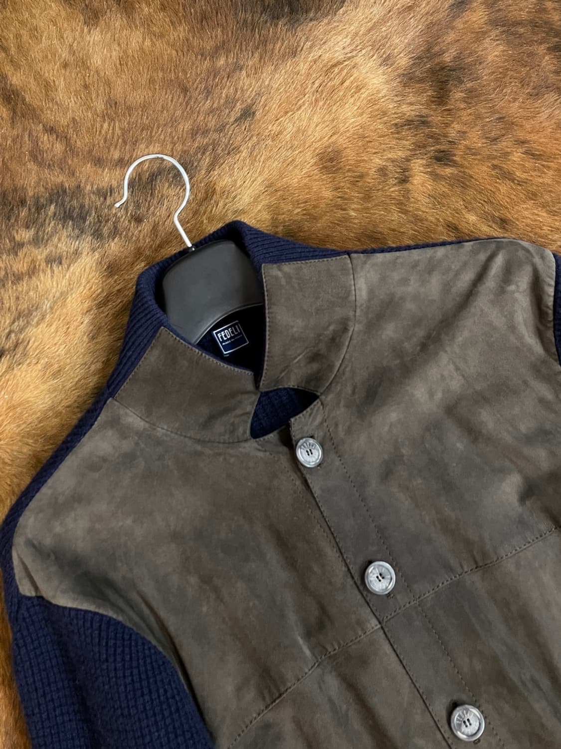 페델리 스웨이드 니트 가디건 상품이미지1