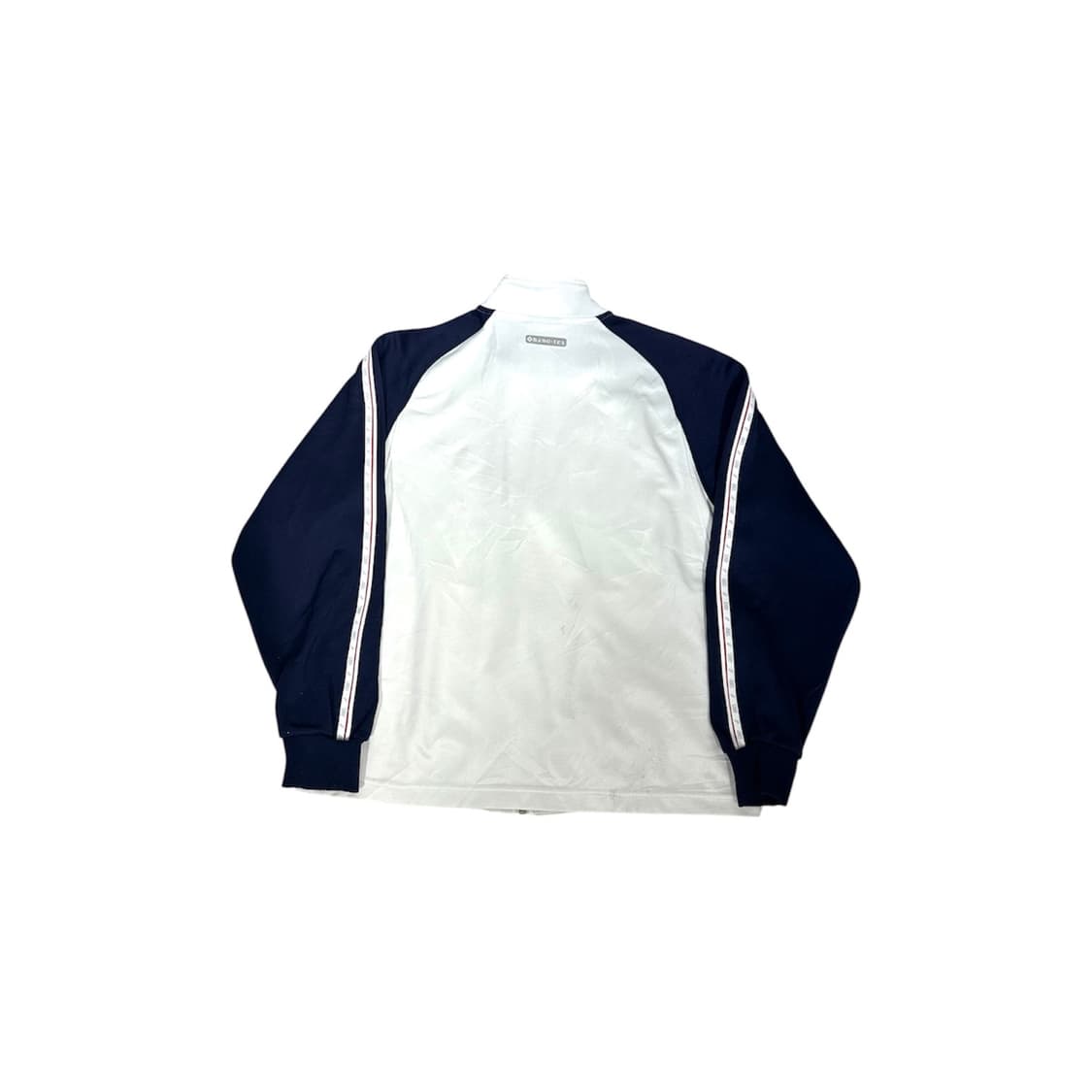 아식스 일본판 화이트 네이비 배색 사이드 라인 올드스쿨 트랙탑 져지 M 상품이미지6