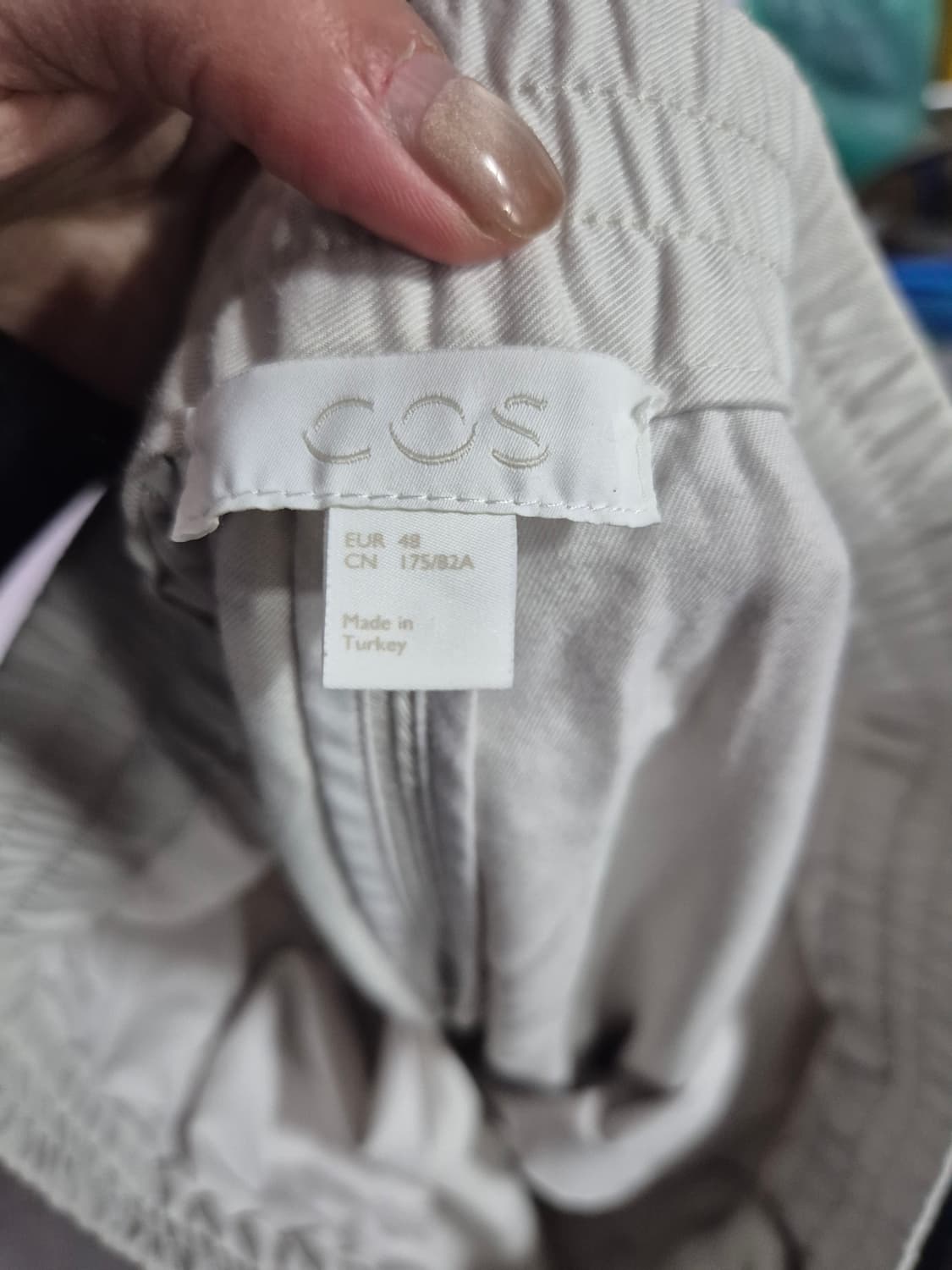 COS 아이보리 밴딩 면바지 EUR 48 상품이미지3