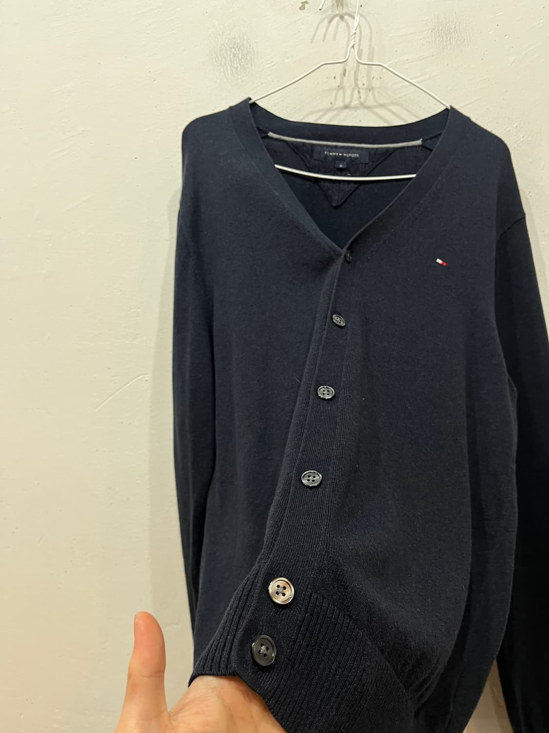 타미힐피거 코튼 캐시미어 가디건 M 상품이미지5