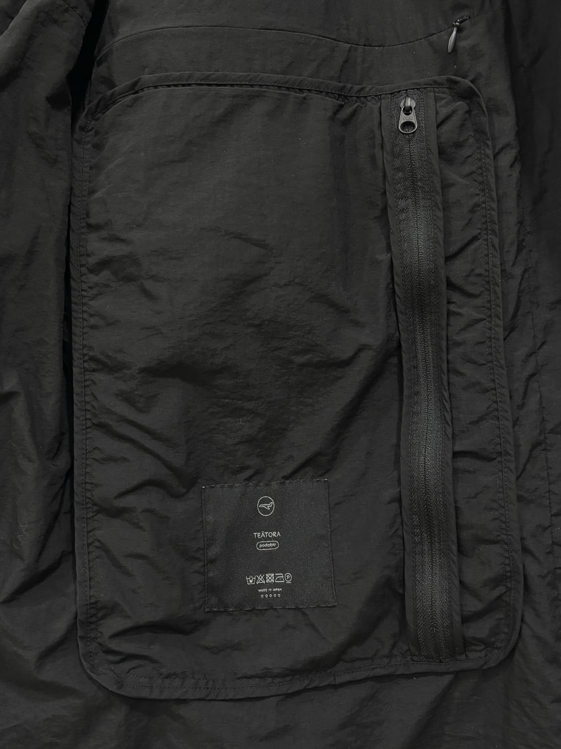 teatora 테아토라 패커블 자켓 black 상품이미지3