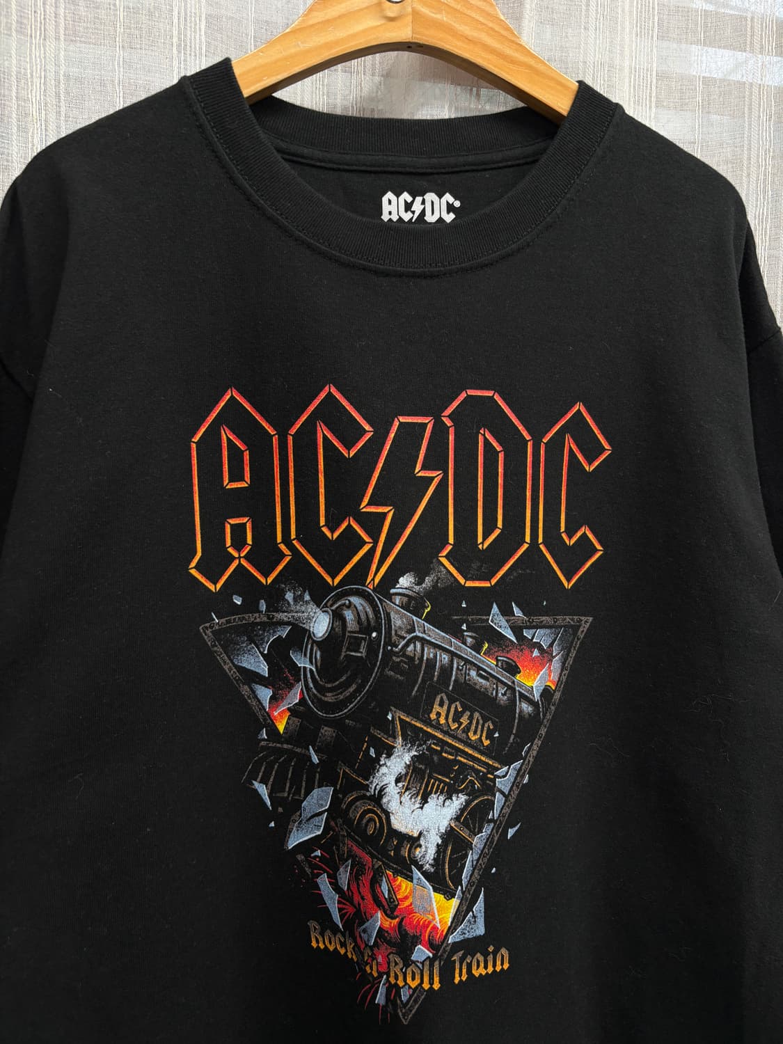 AC/CD ROCK N ROLL 빈티지 락밴드 반팔티 상품이미지3