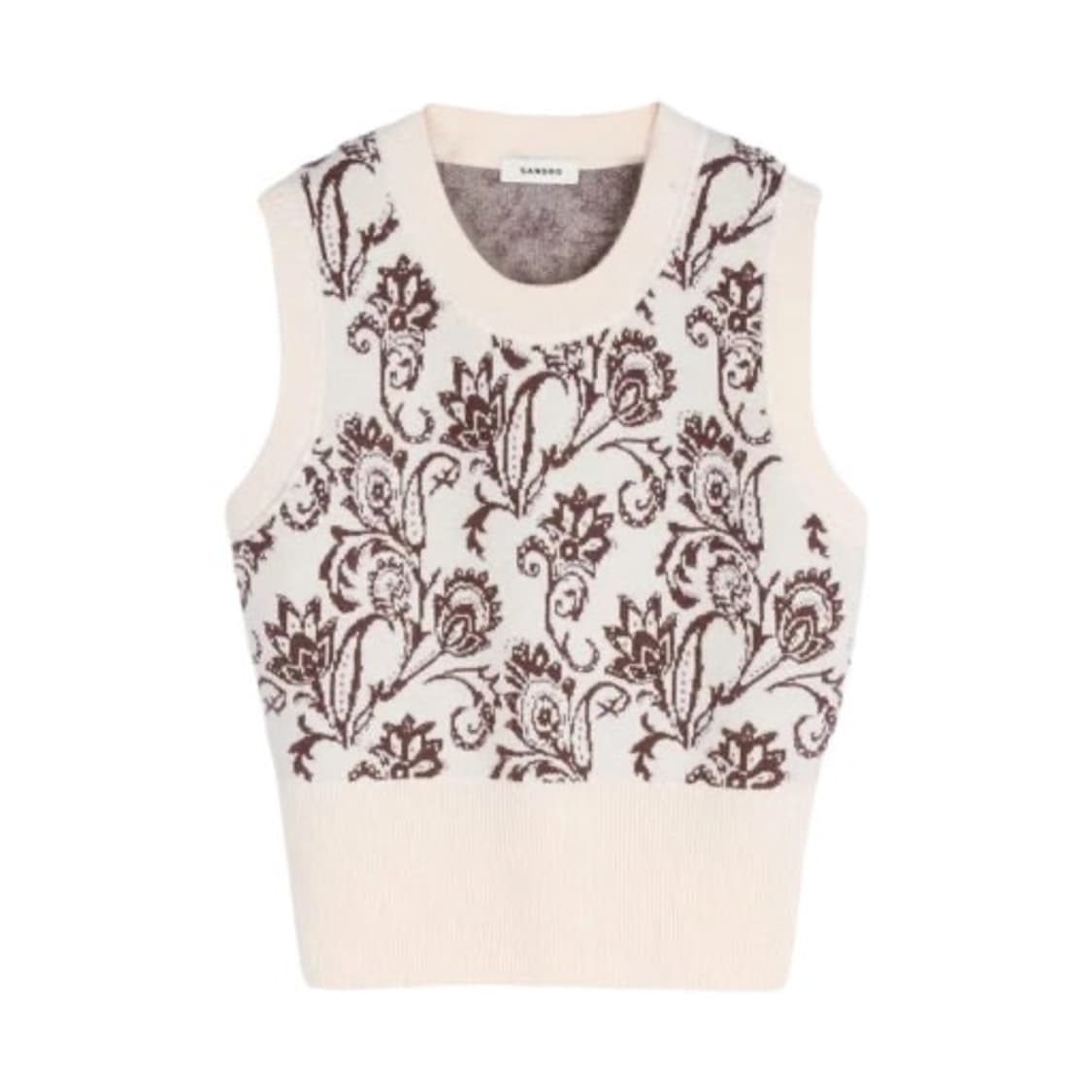 산드로 페이즐리 프린트 베스트 상품이미지1