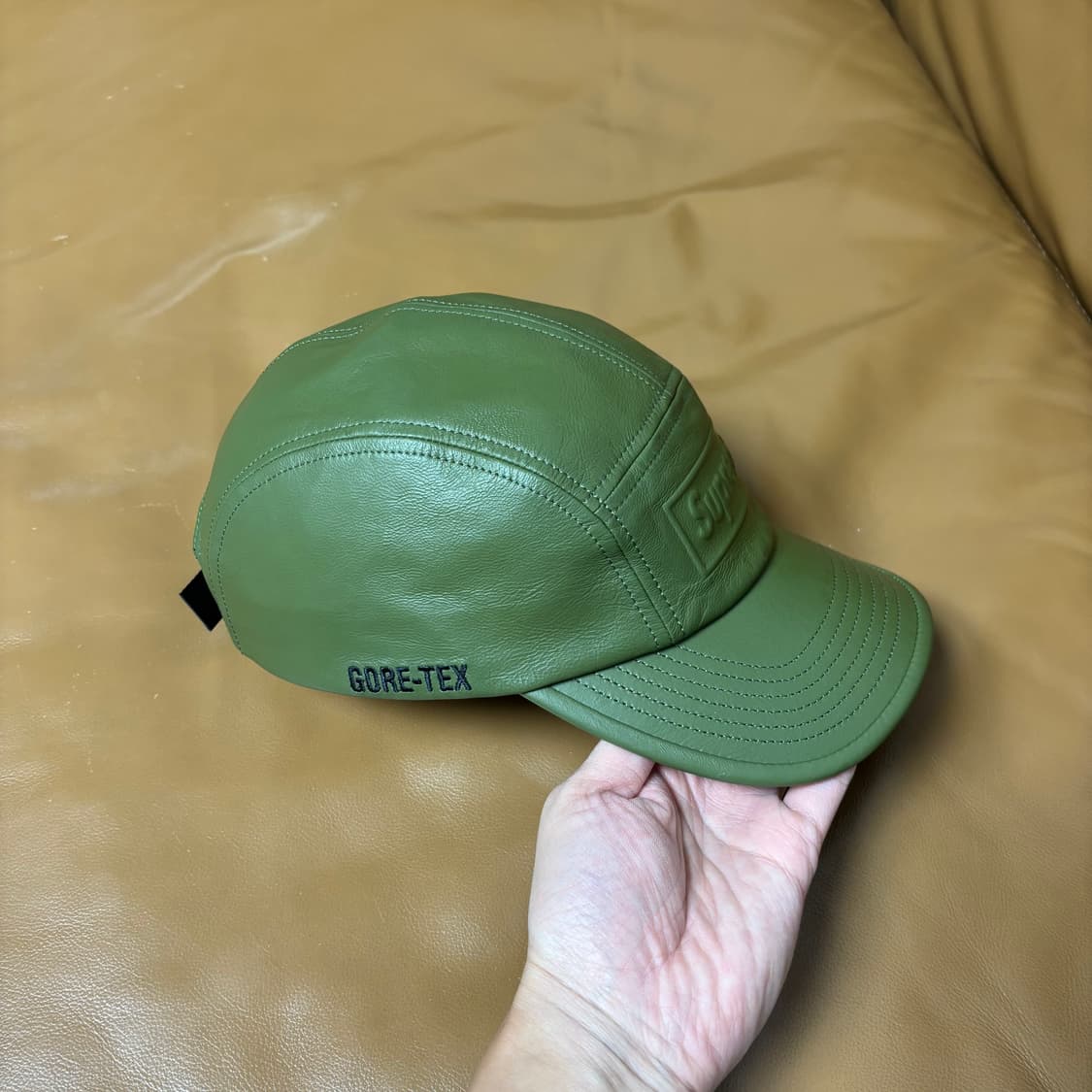 Supreme 슈프림 고어텍스 레더 카키 캠프캡 모자 Goretex 상품이미지3