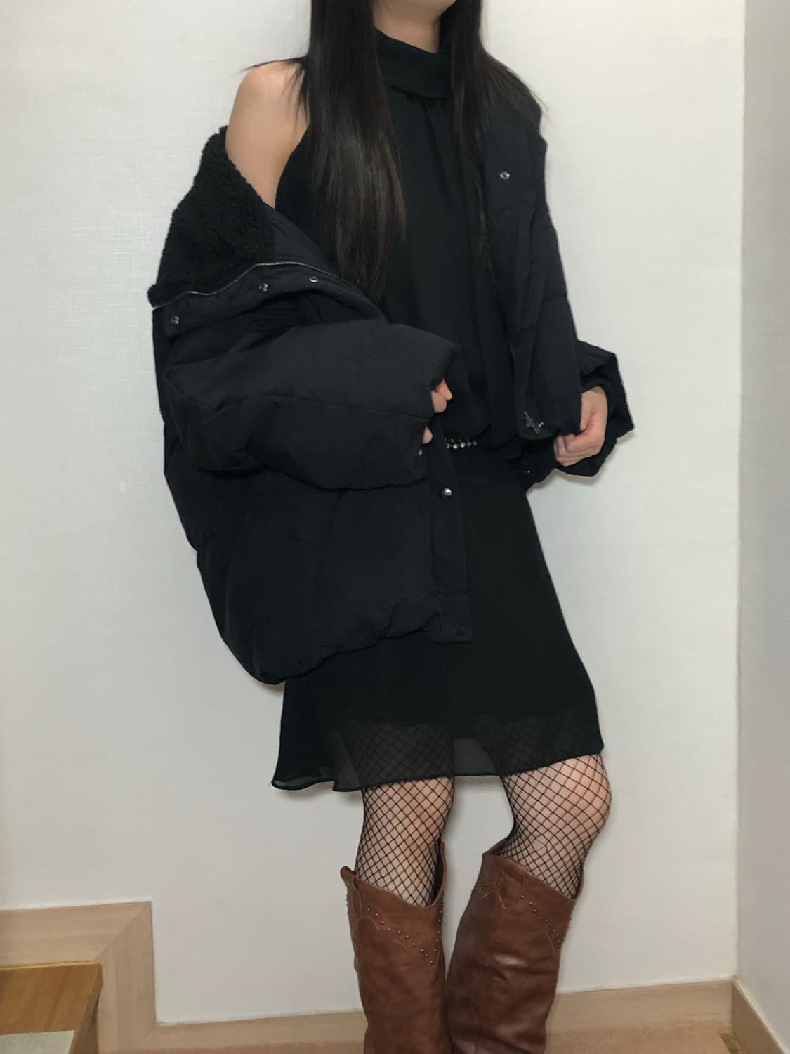 빈티지 톰보이 블랙 점퍼 상품이미지6