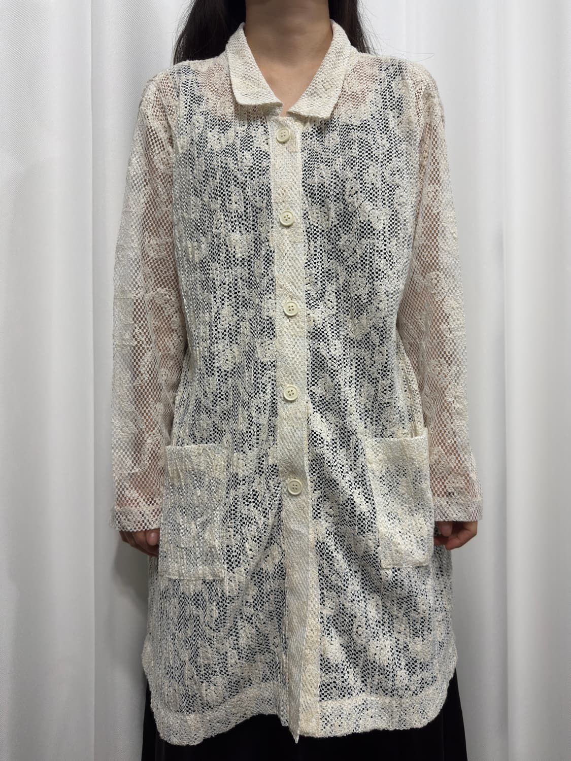 white lace coat 상품이미지1