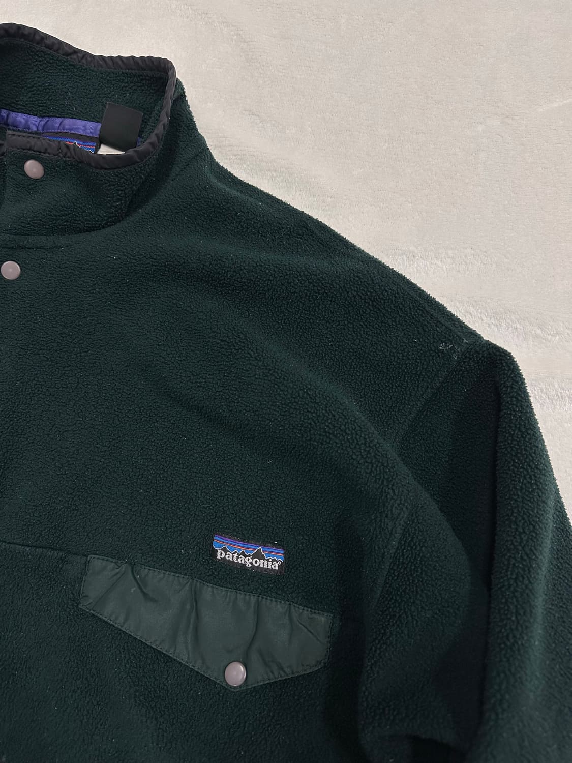 (XL)90s 파타고니아 신칠라 헤비웨이트 다크그린 상품이미지5