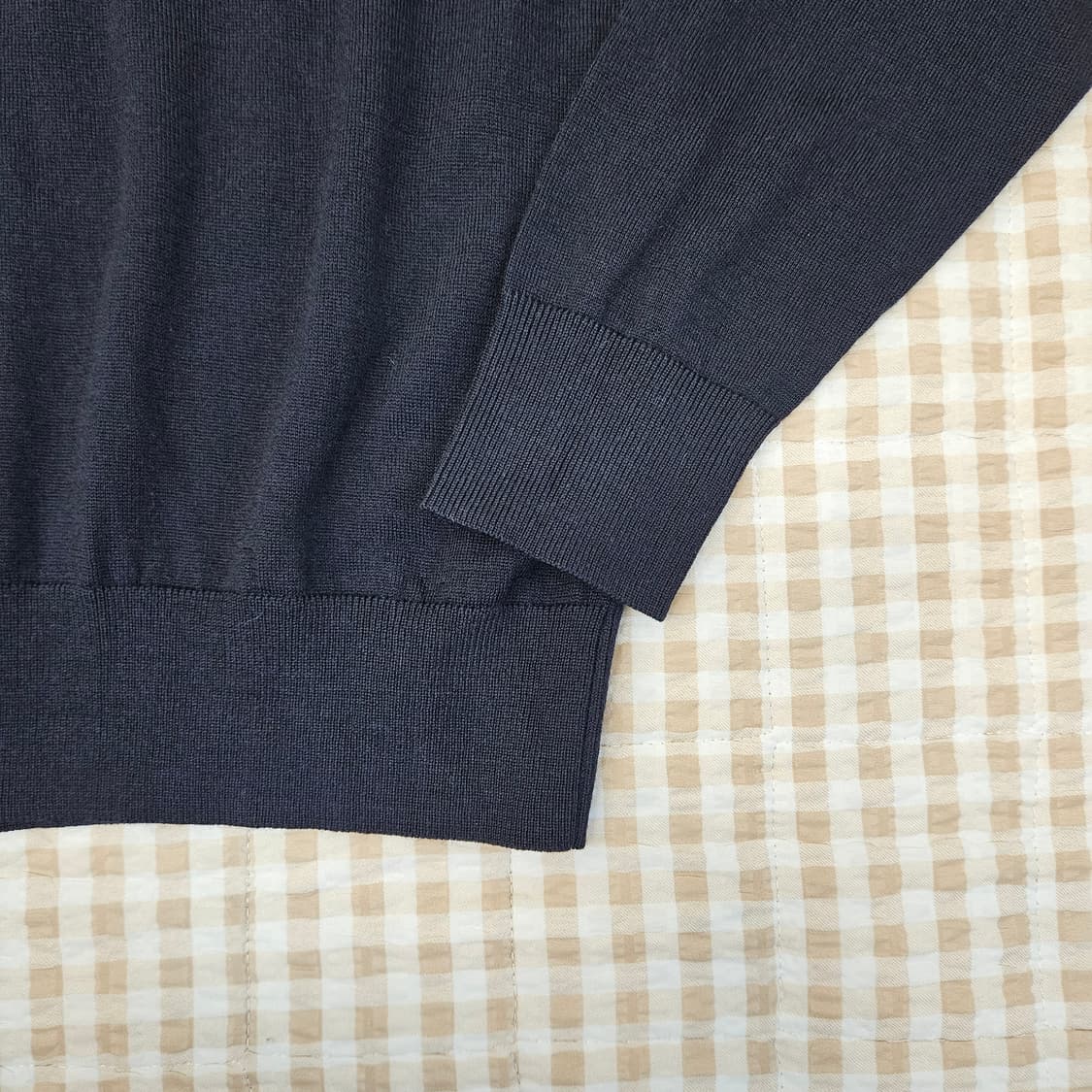 유니클로 울100 니트 카라티 남자100 상품이미지4