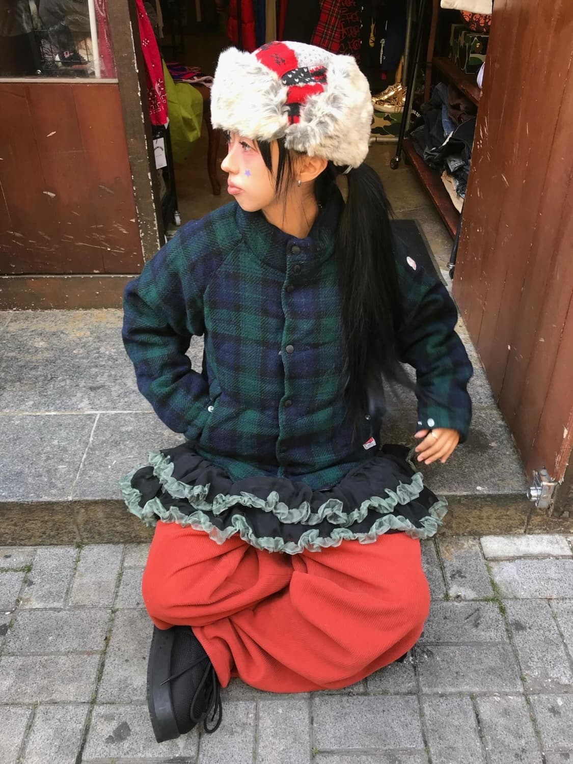 Bape Check Pattern Padded JK 상품이미지1