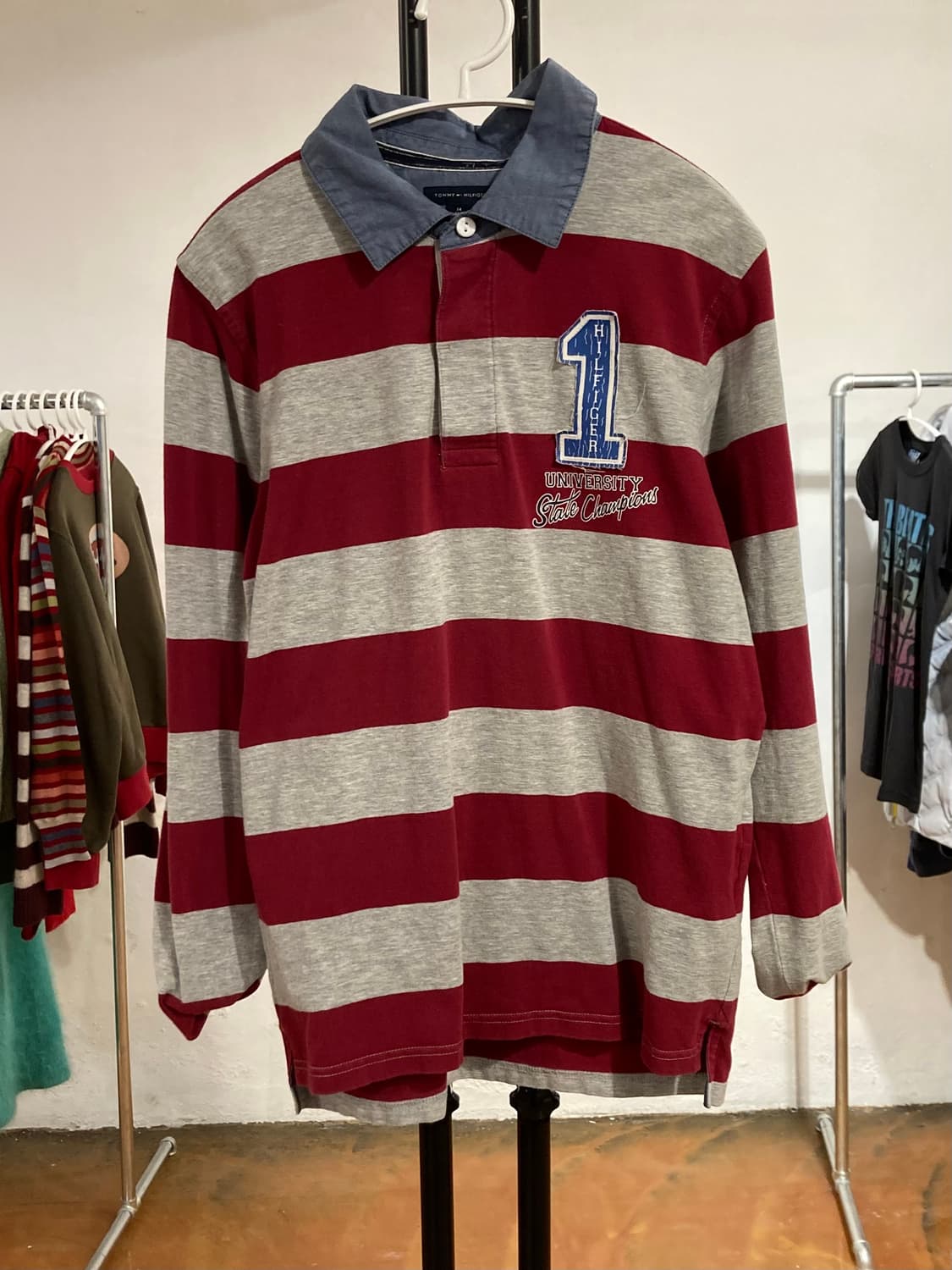 타미힐피거 슬림핏 카라 긴팔 티셔츠 상품이미지6