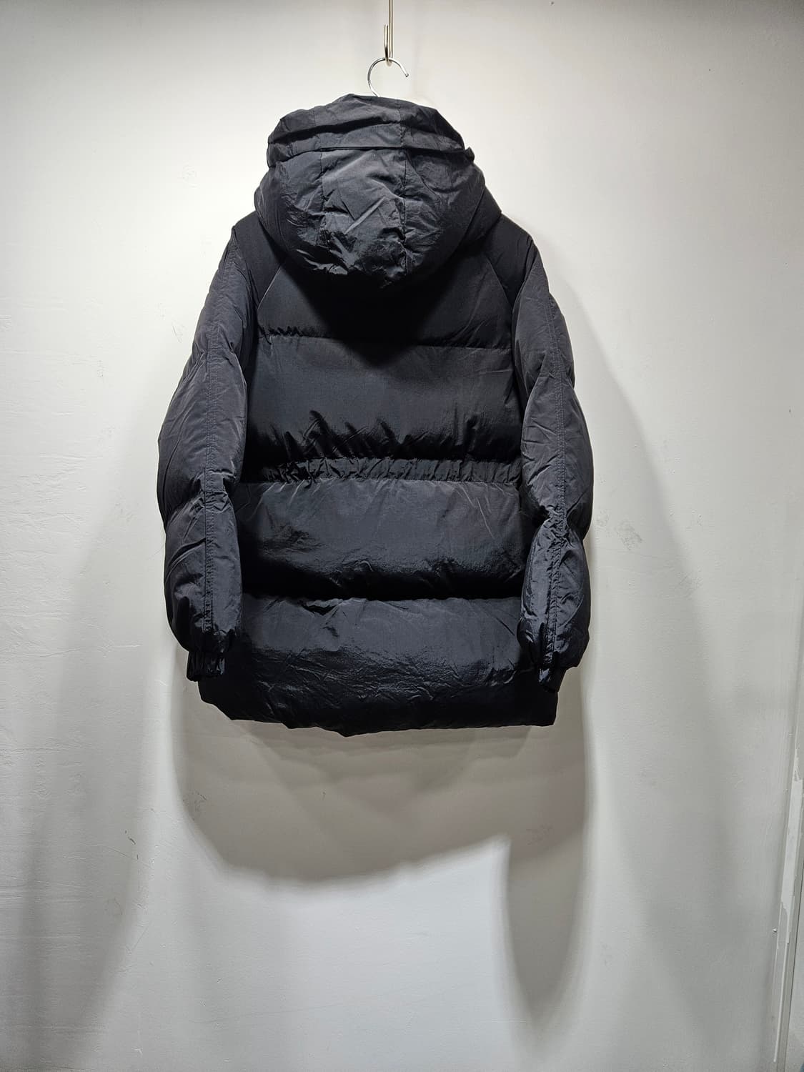 플라스틱아일랜드 블랙 후드 패딩 점퍼 Free  상품이미지10