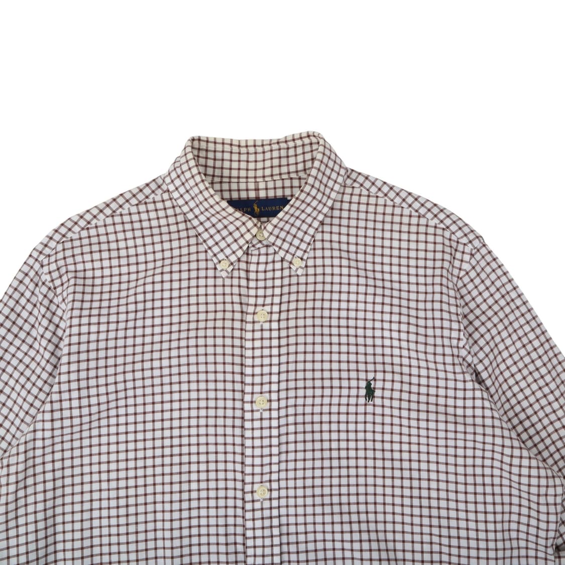 폴로 랄프로렌 브라운 체크 코튼 셔츠 상품이미지2