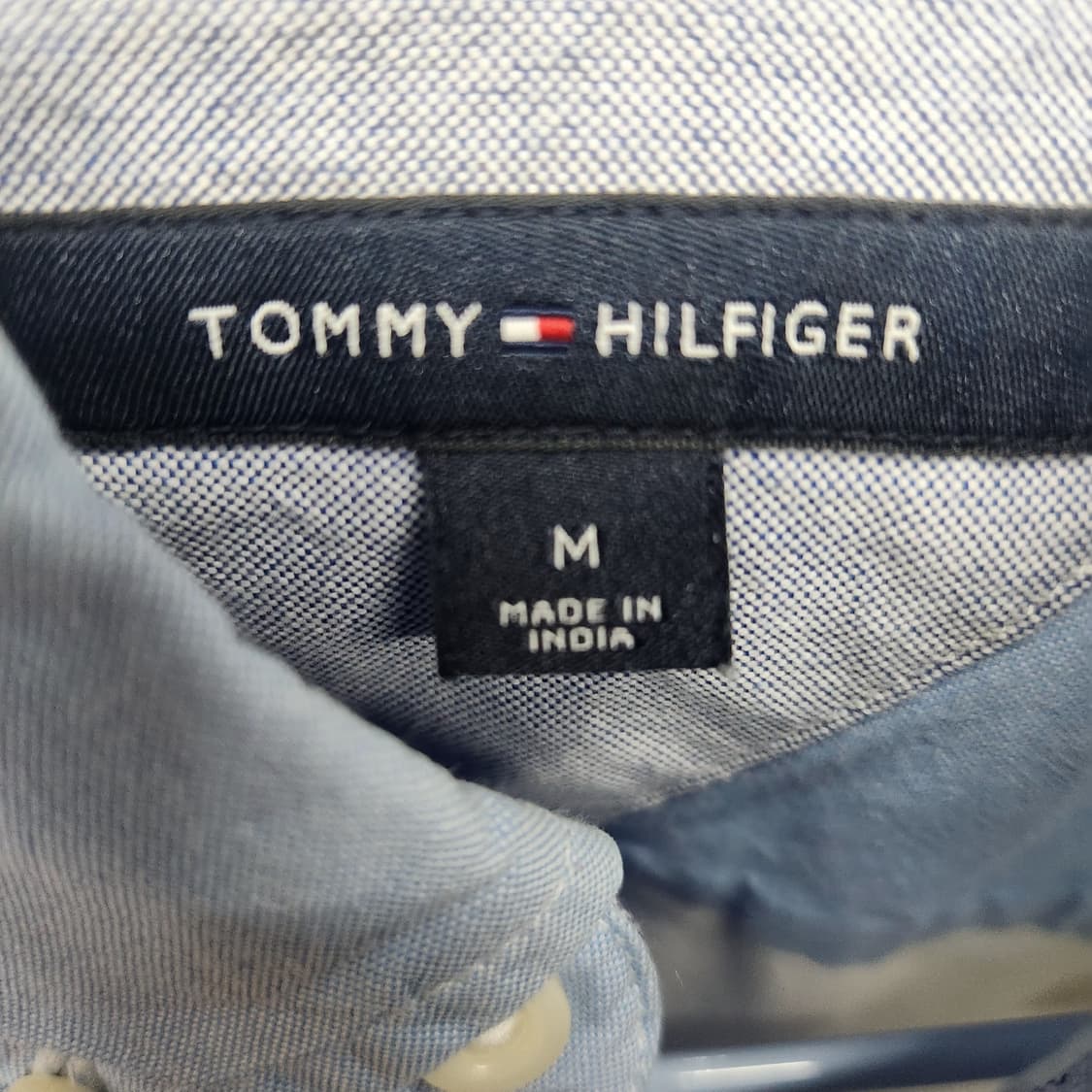 타미힐피거 컬러블록 로고 셔츠 M(L) 상품이미지5