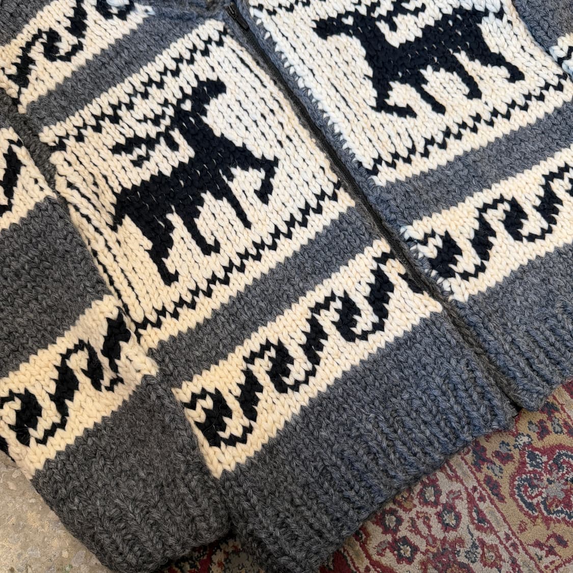 빈티지 헤비울 코위찬 집업 [ 105 ] 상품이미지5