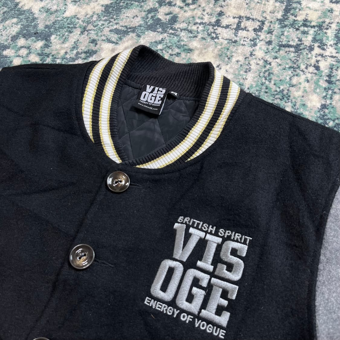 Vtg Visoge Vogue 바시티 스타디움 점퍼 자켓(M) 상품이미지3