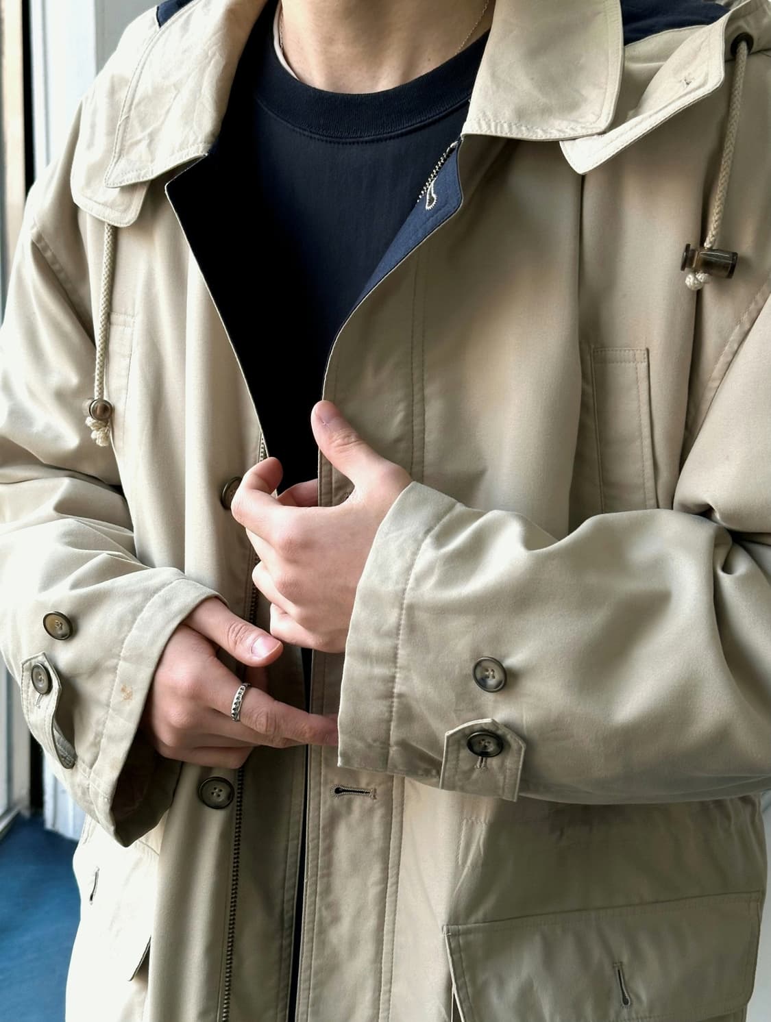 High count poly padded mil parka 상품이미지10