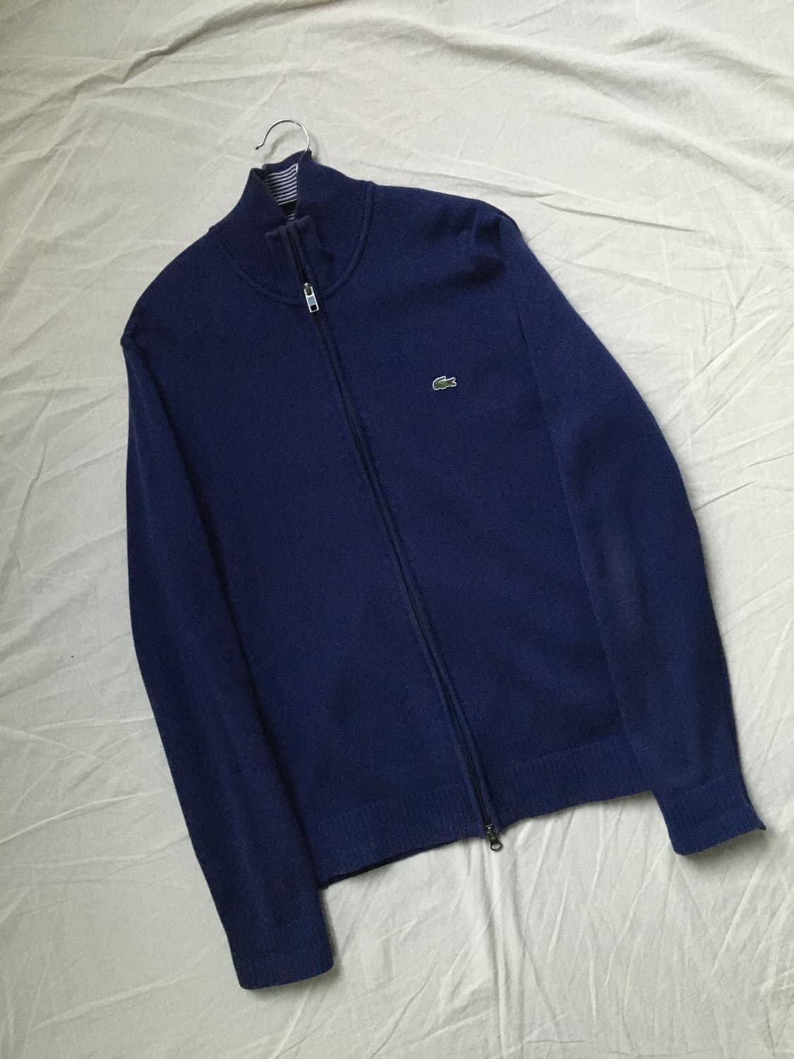 라코스테 자수패치 니트집업 상품이미지3