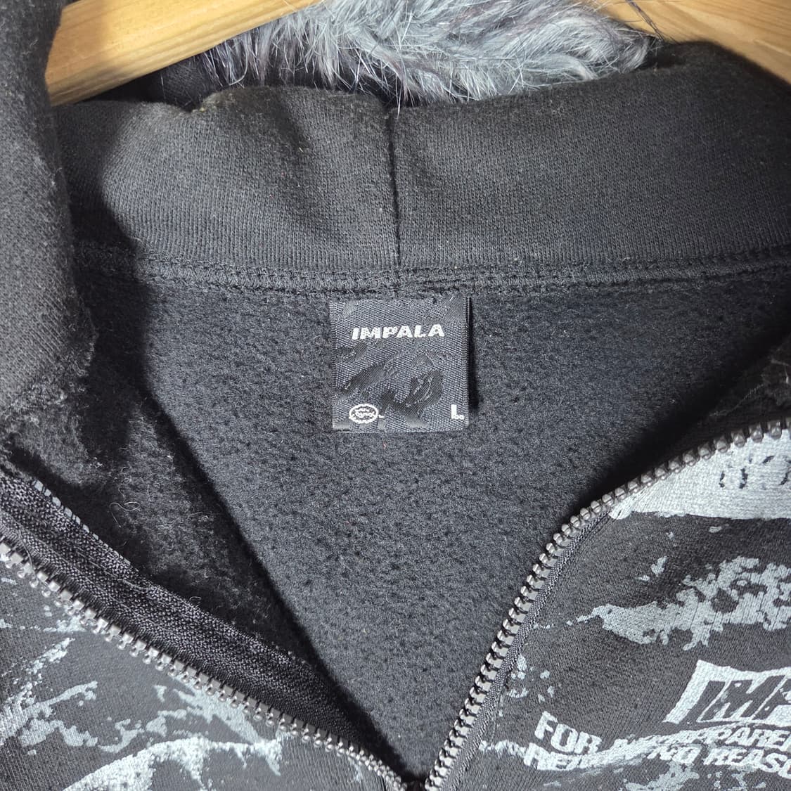 [IMPALA] 재팬 임팔라 펑크 그래픽 울프죠 후드집업 상품이미지5
