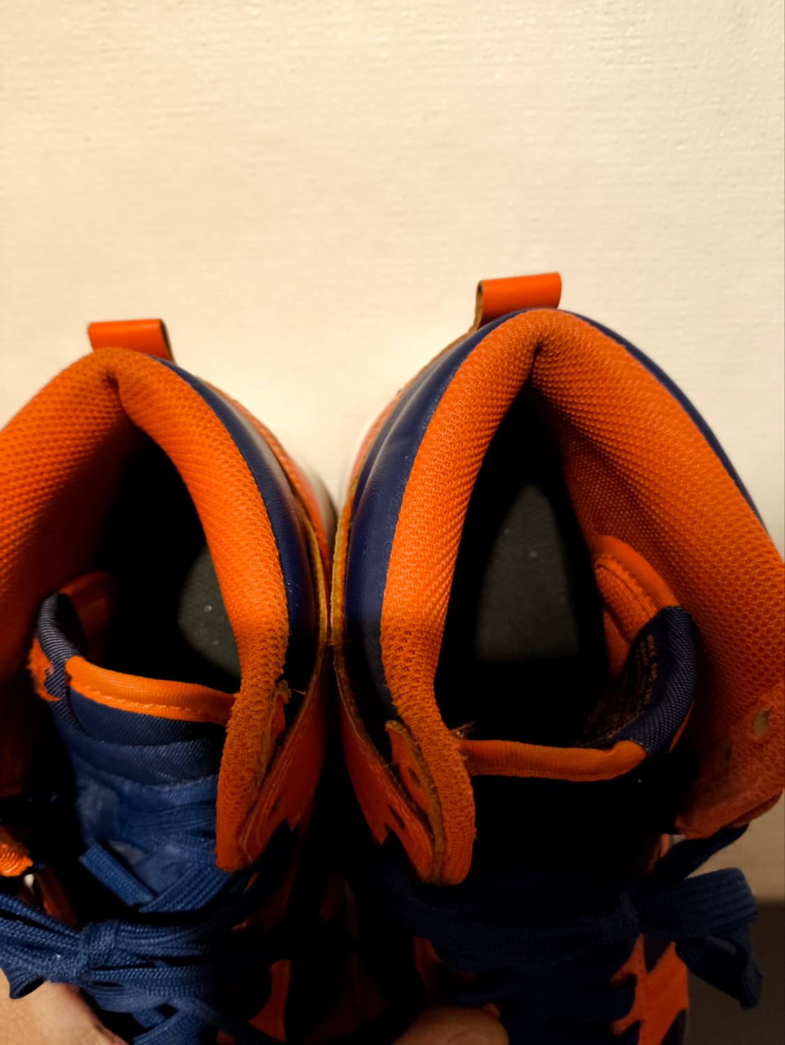 255mm 나이키 덩크 하이 오렌지 앤 딥 로얄 상품이미지6