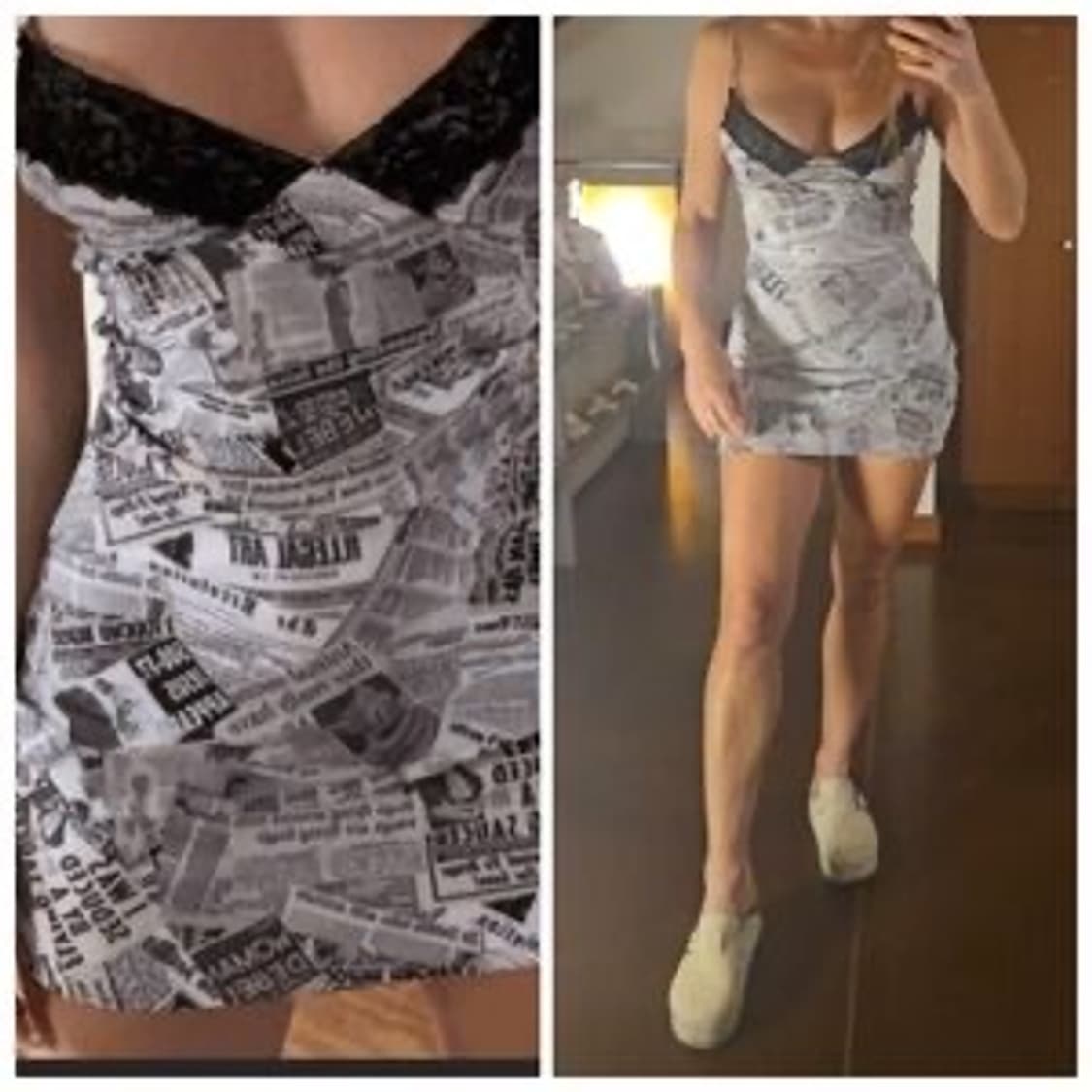 Omighty newspaper dress M 상품이미지3