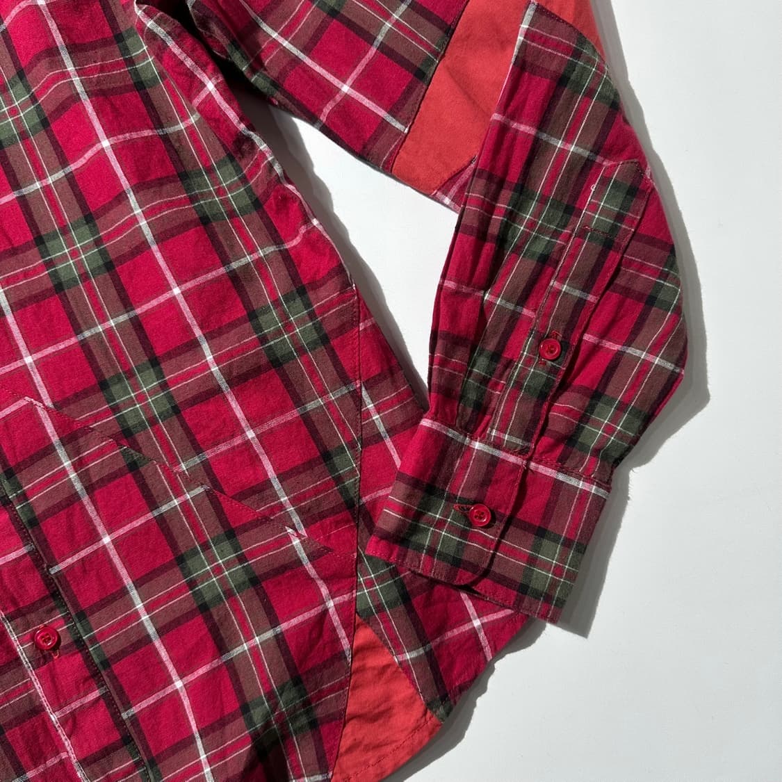 비비안 웨스트우드 ORB로고 체크 패치워크 셔츠  상품이미지5