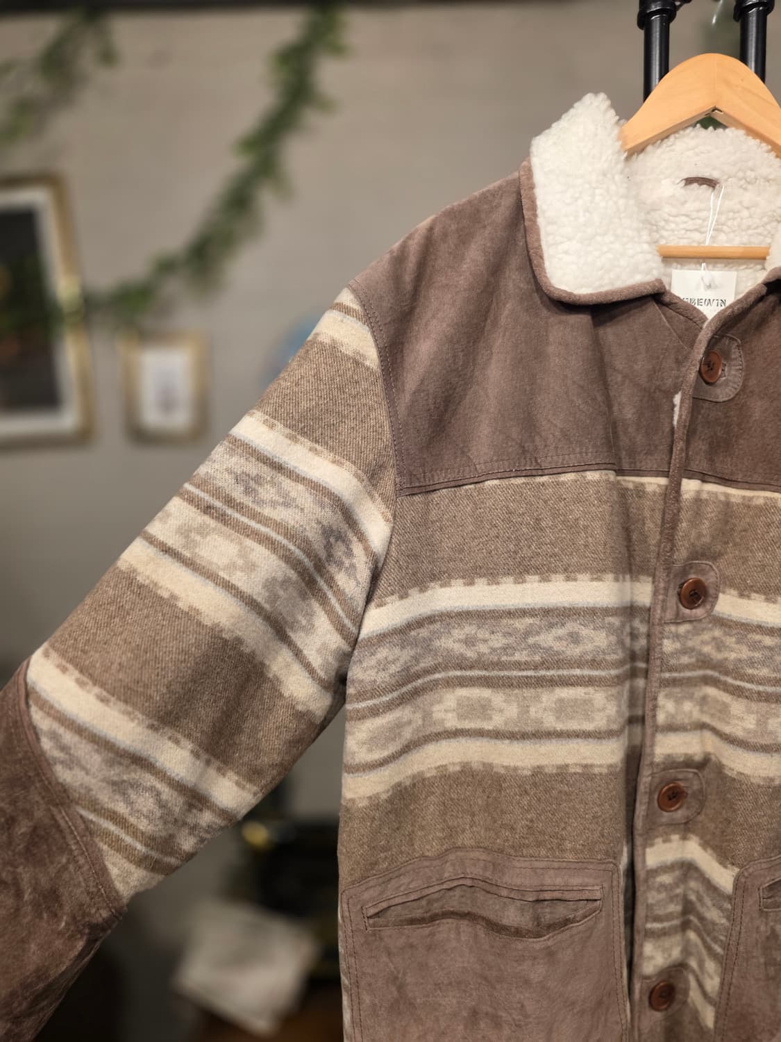 패턴 하프 코트 (F582) 상품이미지2