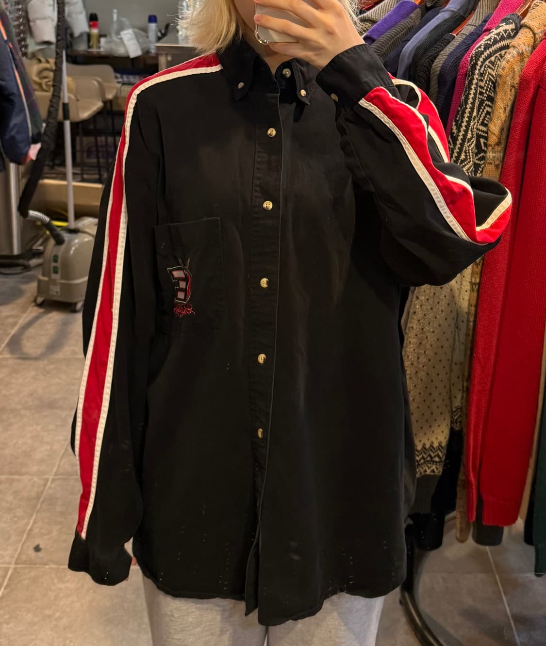 [NO.9] vtg 블랙 셔츠 상품이미지1