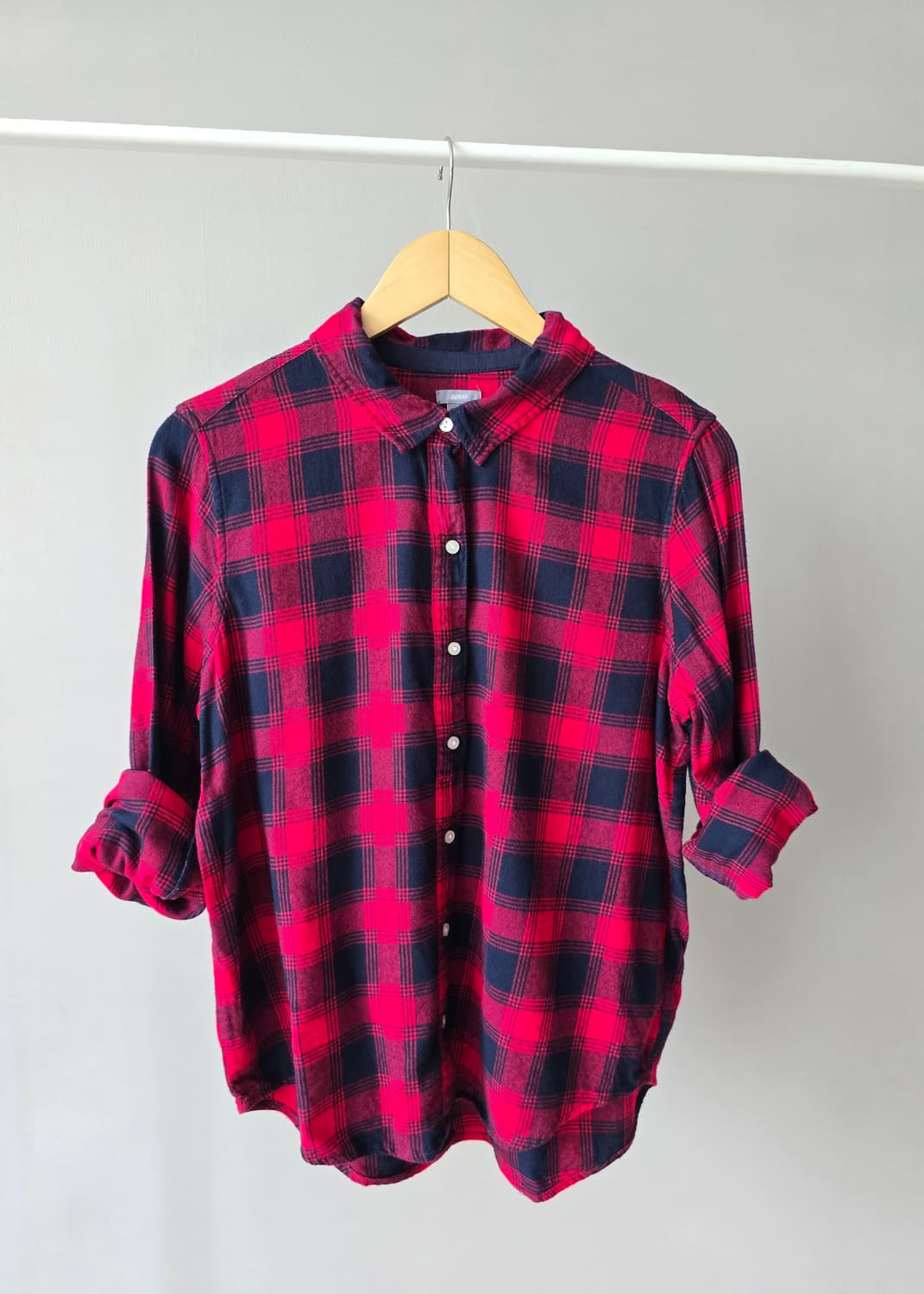 AERIE 레드 체크 셔츠 / American Eagle  상품이미지4