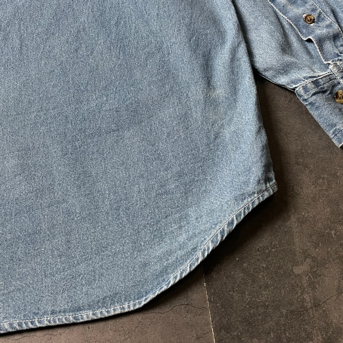 PEREGRINE BAY 빈티지 다운버튼 코튼 데님 셔츠 A00753 상품이미지9
