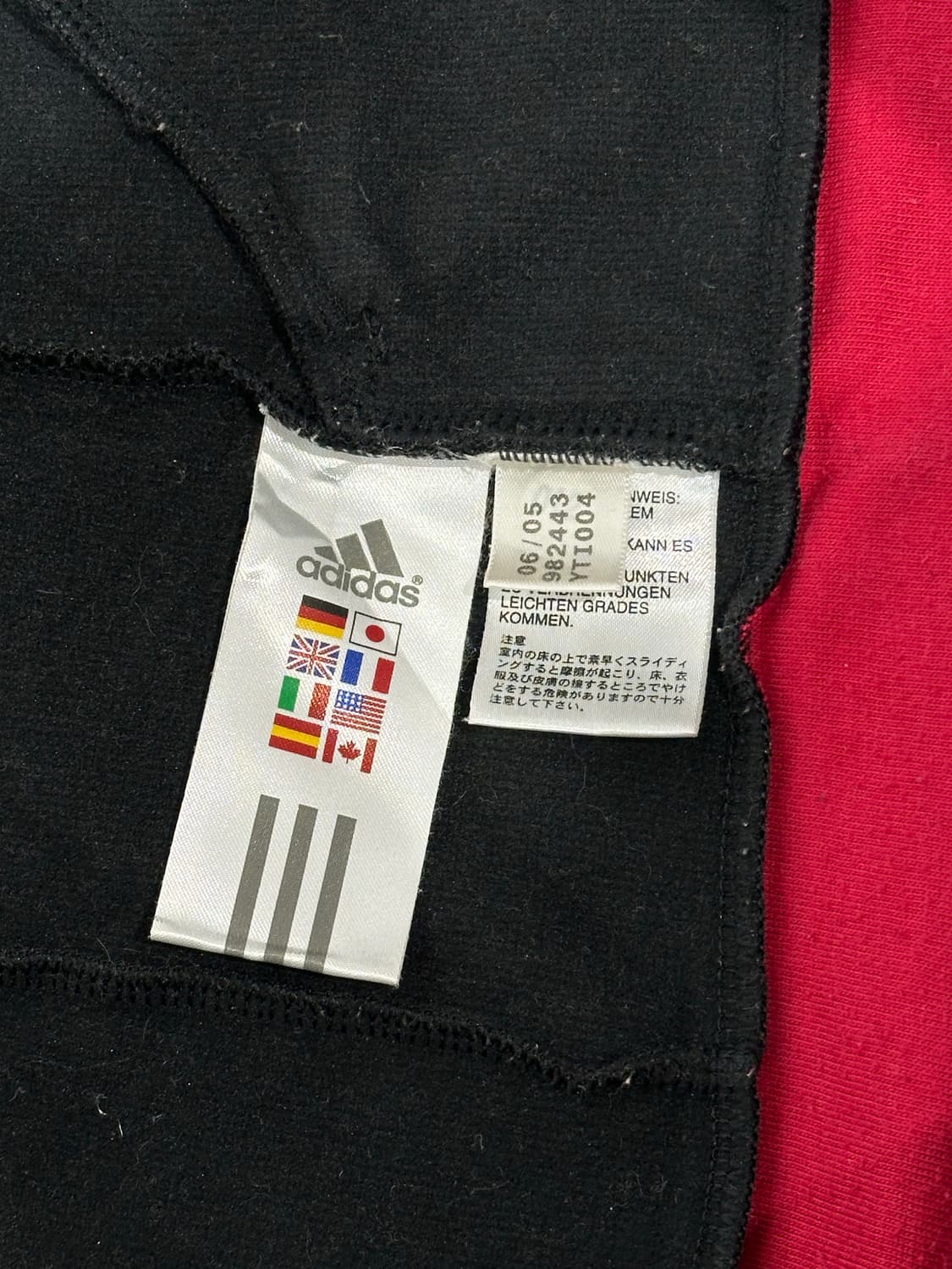 아디다스 블랙 핑크 삼선 스펠아웃 트랙탑 져지 L 상품이미지8