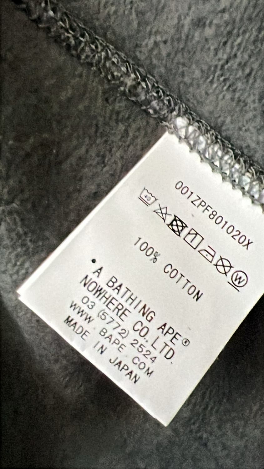 베이프 ABC 카모 풀집업 샤크후드 블랙 m 상품이미지3