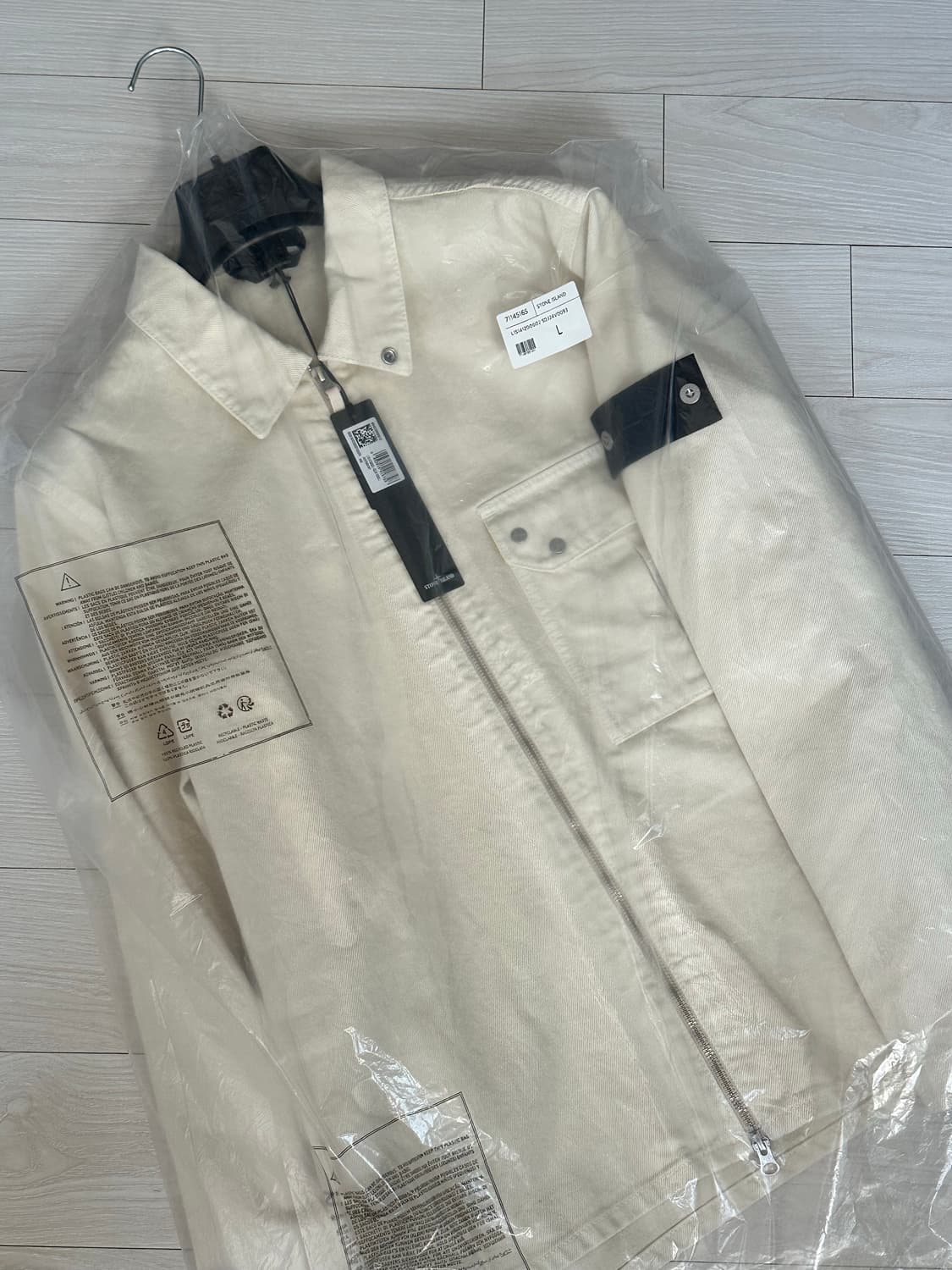 스톤아일랜드 데님리서치 라이트 불 데님 자켓 L(105) 새상품 상품이미지3