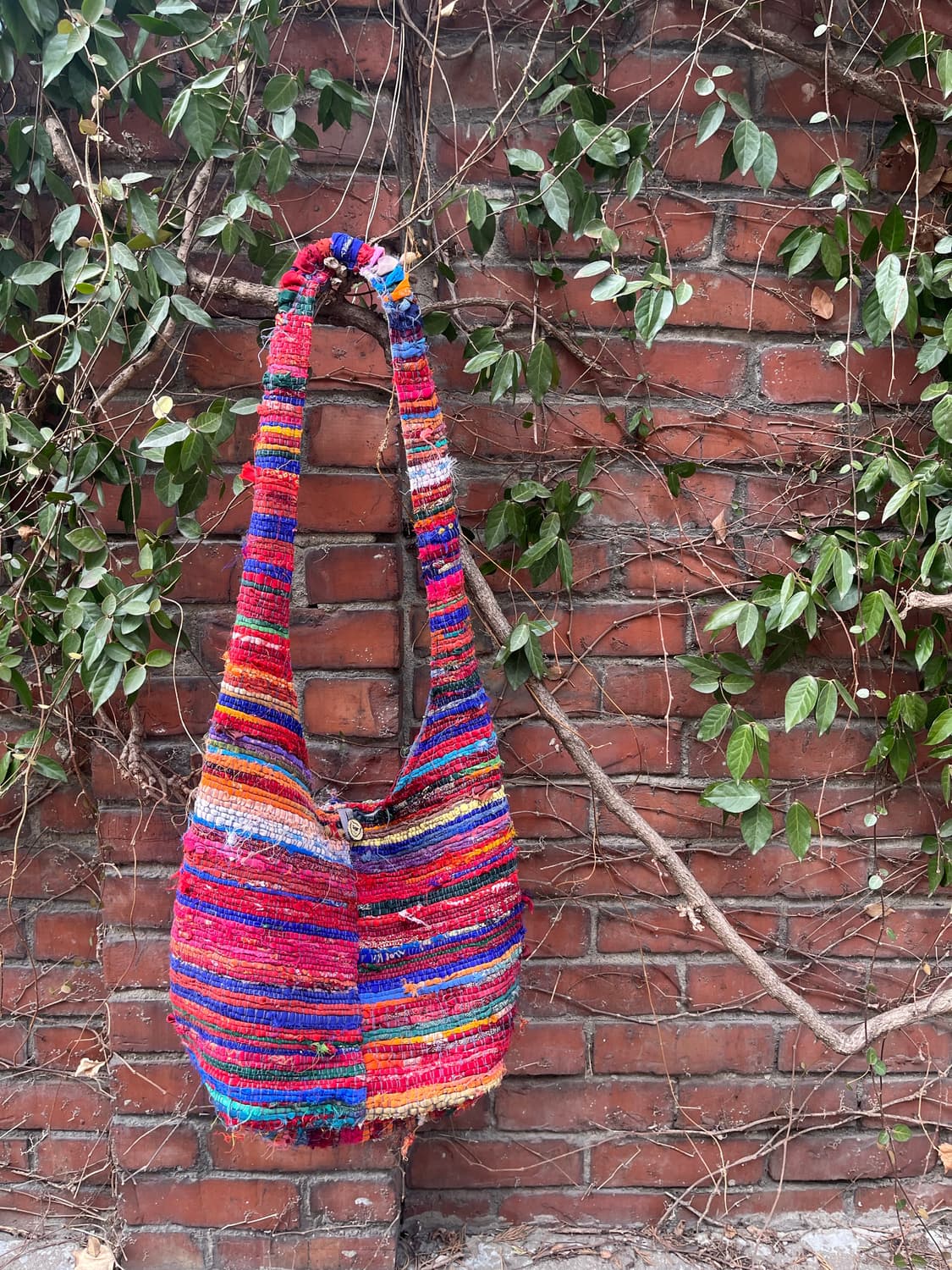 히피 무드 뜨개질 크로스백 상품이미지4