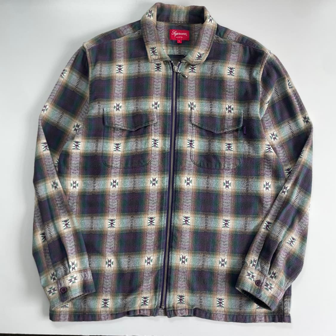 Supreme 슈프림 23F/W 페이드 플란넬 집업 자켓 상품이미지2