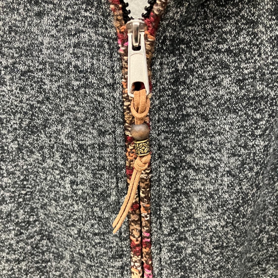 빈티지 히피 그레이 보카시 후드 집업 상품이미지4