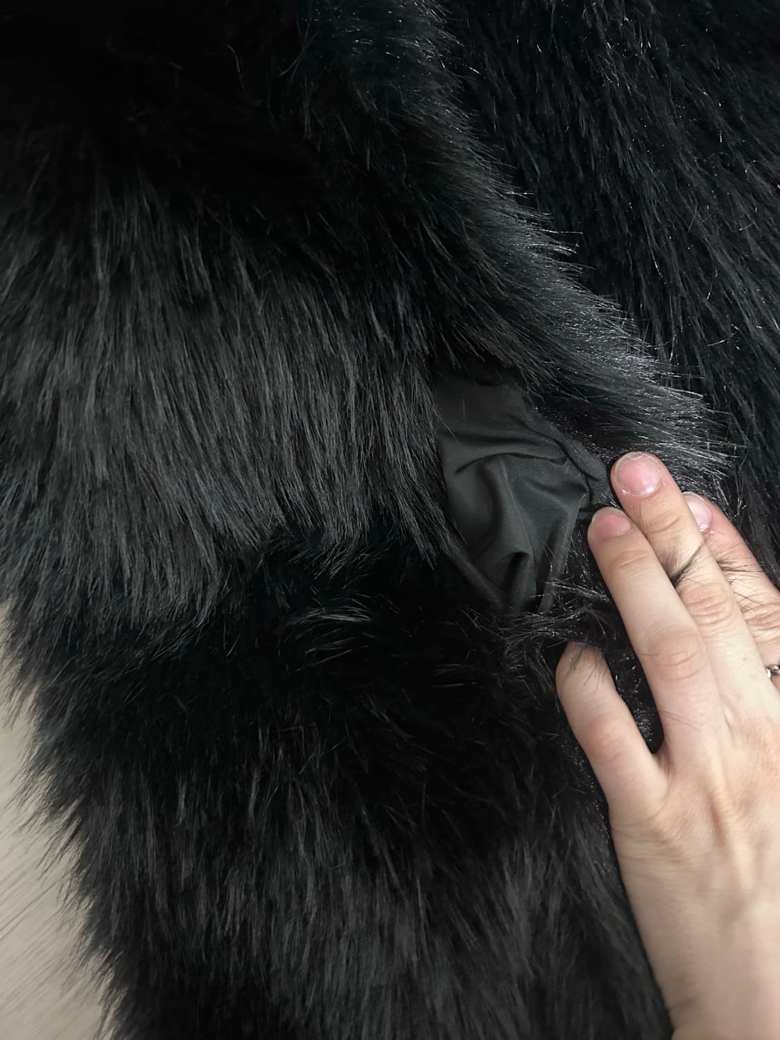 블랙 퍼 후드 자켓 정리 판매합니다 상품이미지4