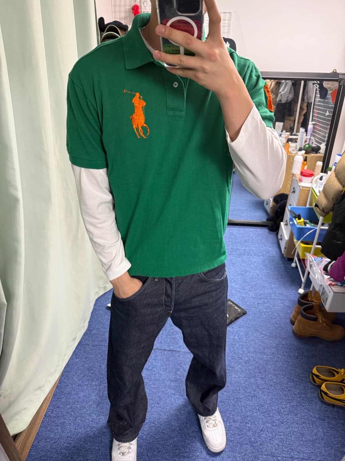 폴로 빅포니 카라 반팔티셔츠 상품이미지2