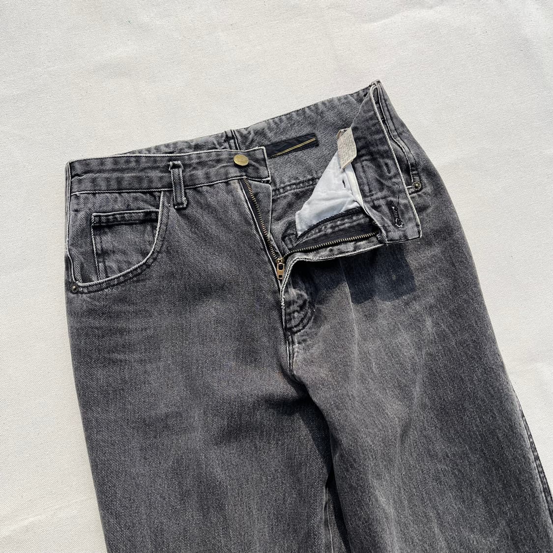 00s 마리떼프랑소와저버 블랙 워시드 데님 팬츠 상품이미지2