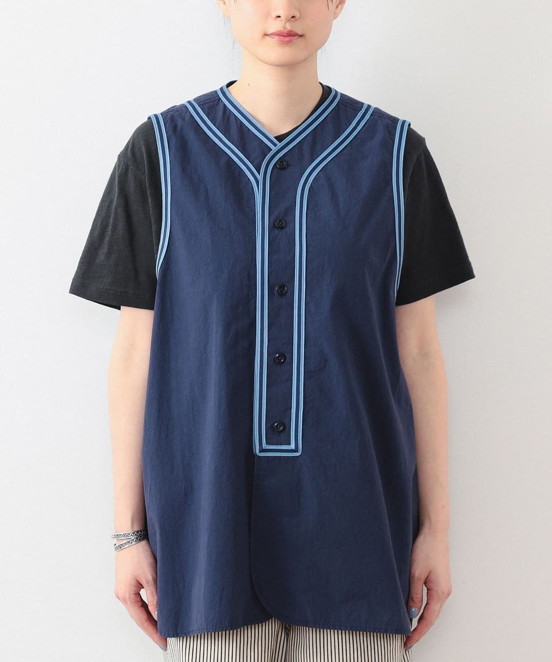 BEAMS BOY 24SS Baseball Sleeveless Shirt 상품이미지10