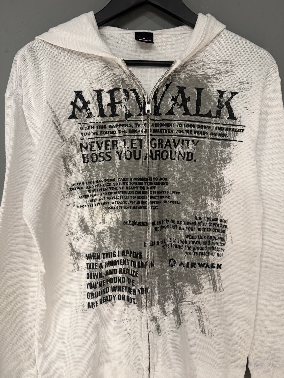Airwalk grunge printing hood zip-up 상품이미지6
