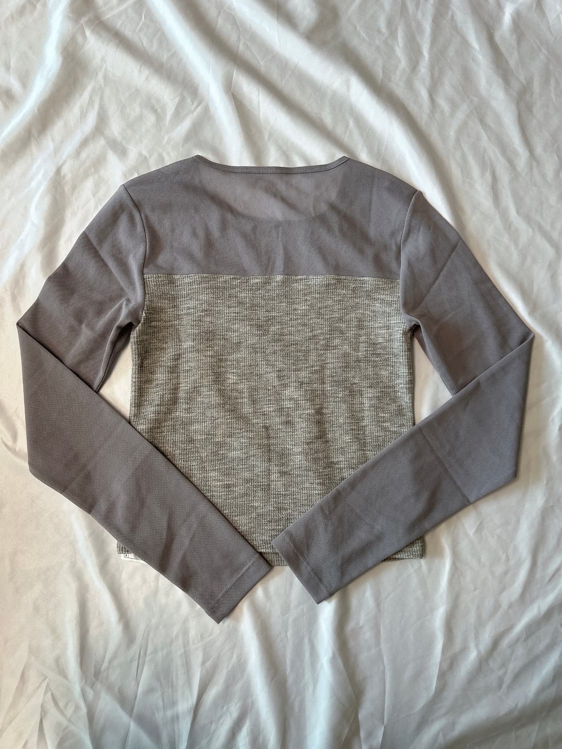 IT MICHAA 잇미샤 소매 시스루 블록 티셔츠(새상품)   상품이미지3