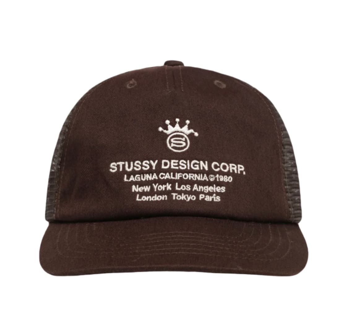 스투시 로우 프로파일 디자인 코프 트러커 스냅백 브라운 상품이미지2