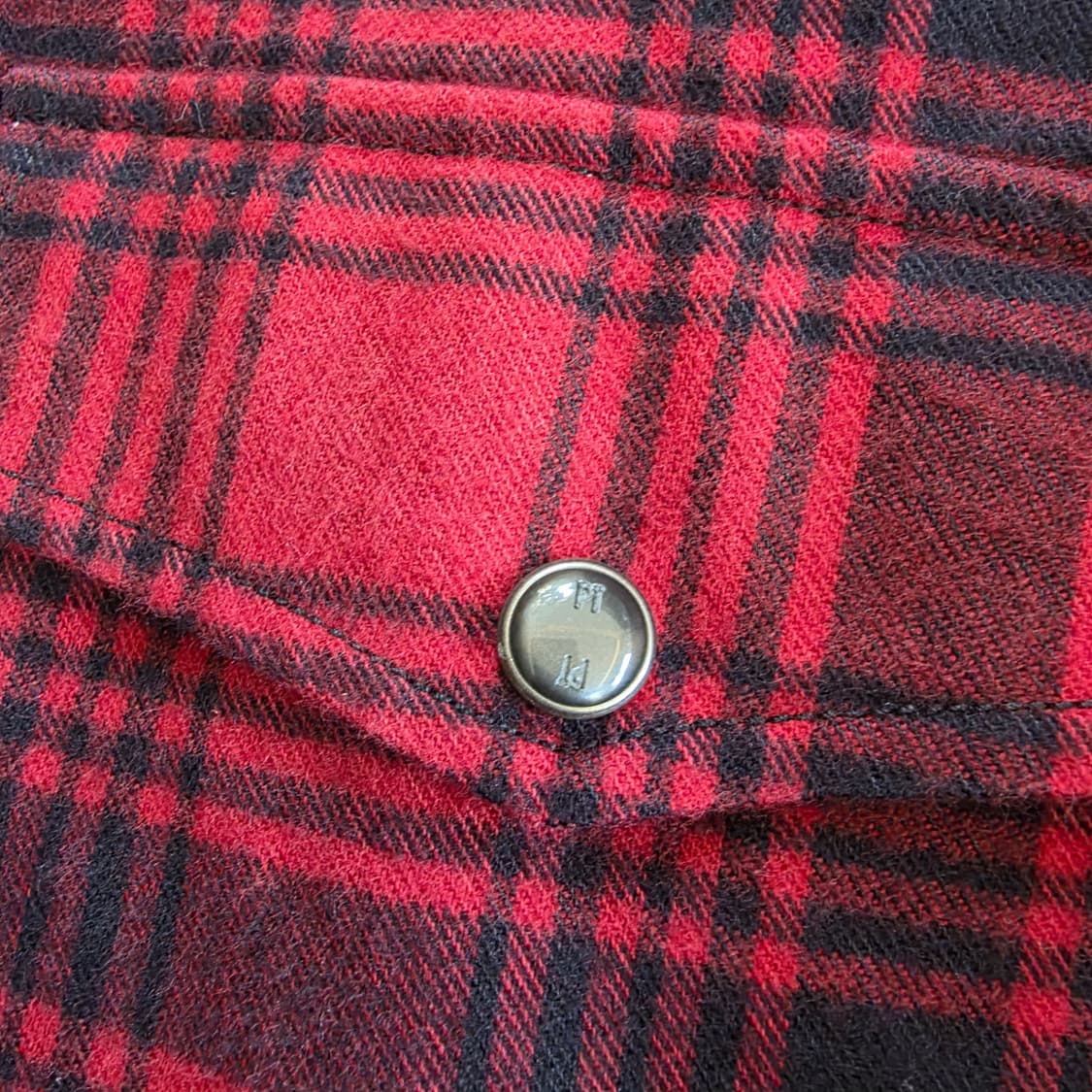 PT Torino 최상급 버팔로 체크 웨스턴 워크웨어 셔츠 상품이미지4